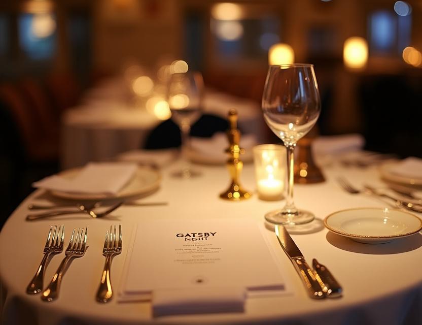 Literarisches Dinner im Speisesaal